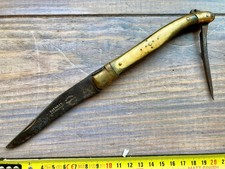 Ancien Couteau LAGUIOLE CALMELS HORS CONCOURS (13CM) VINTAGE KNIFE MESSER