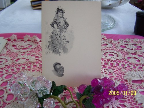 Menu vierge ancien - vierge, et