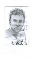 Portrait original au crayon de Lucien AIMAR