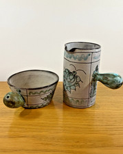 Ensemble Vallauris signé Alain Maunier – Chope et tasse encéramique