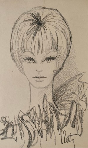 Dessin buste twiggy - twiggy,