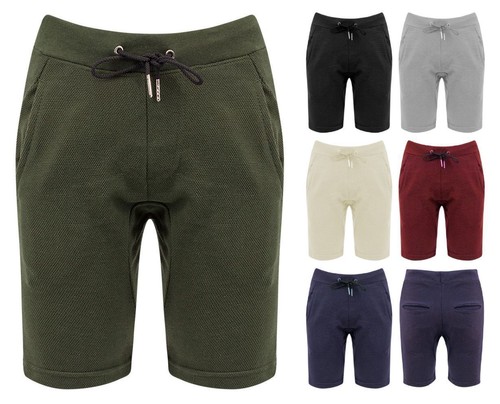 Short homme neuf uni cordon