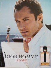 PUBLICITÉ DE PRESSE 2012 PARFUM DIOR HOMME SPORT - JUDE LAW