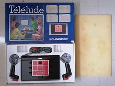 Console de jeux rétro & vintage PONG TÉLÉLUDE SCHNEIDER avec boîte