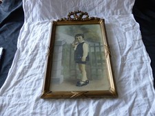 ANCIEN CADRE RECTANGULAIRE EN BOIS ET STUC NAPOLEON 3 DIMENSION 31 CM X 44 CM