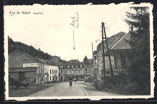 Cpa poix hubert grand - poix, st.