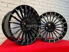 4X Roues noires 19" style Alpina 5X120 pour BMW E34 E38 E39 E60 E65 E63
