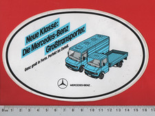 ❤ MERCEDES BENZ - CAMION UTILITAIRE MECANIQUE GARAGE - AUTOCOLLANT VINTAGE ❤
