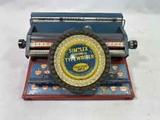 Toy Jouet machine à écrire simplex Typewriter Practical 1 Début 1900