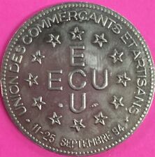 2 ECU TEMPORAIRE DES VILLES DE SAINT - PRIEST 1994  COULEUR ARGENT