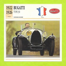Fiche Edito Service - Bugatti