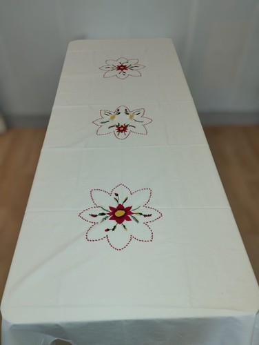 Jolie nappe table blanche - nappe, de