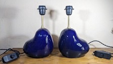 Paire de Lampe Design Danois - Ferm Living - Hebe Lamp Base - Céramique Bleu