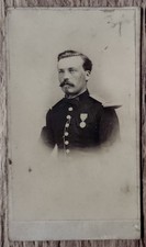 Très ancienne Photo CDV Militaire Médaille 1865 MARTIN TOULOUSE. Albumen