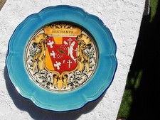 Bel assiette ancienne émaux