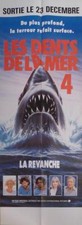 JAWS : THE REVENGE - SHARK -  CAINE / PEEBLES - RARE DOOR PANEL MOVIE POSTER