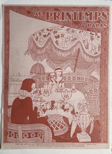 Affiche ancienne printemps - affiche, au