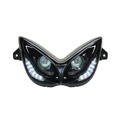 Phare halogène leds noir - halogène+leds,