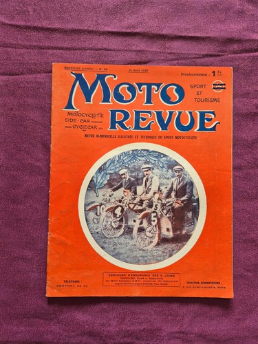 Moto revue 08 1920 - n°58, 08-1920