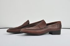 Tom Ford Made In Italy Mocassin Homme 100% Cuir Marron Avec Dégradation SZ 9,5