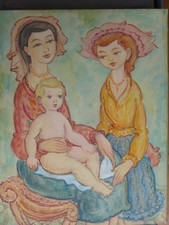 ANNEES 50 / 60  GOUACHE   JEAN