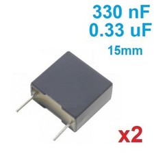 2 Condensateurs MKP X2 0.33uF