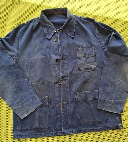 Veste travail ancienne bleu - de,