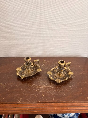 Paire bougeoir table - paire, main