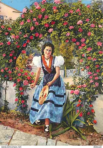 Carte postale folklore - carte,