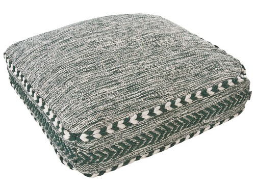 Coussin sol boho vert et - sol,