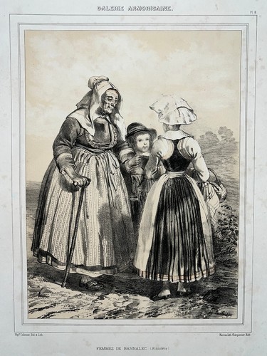 Femme bannalec lithographie - bannalec,