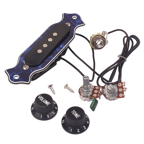 Blue pearl 4string cigar box - pearl,