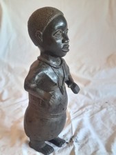 Nain De Cour Fou De Roi en Bronze Benin Sud NIGERIA  1970