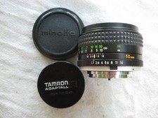 Minolta Rokkor 50mm f1,7 MC : objectif argentique standard à baïonnette Minolta 