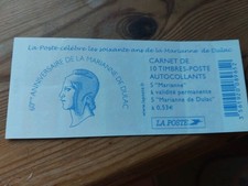 Carnet timbres 60ème - carnet,