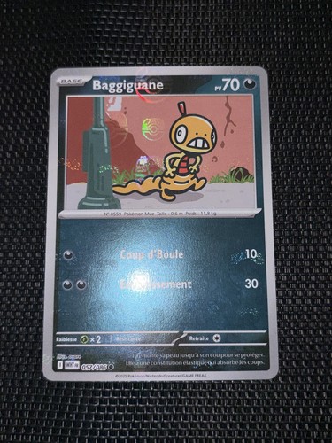 Carte pokémon baggiguane - carte,