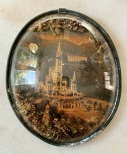 Cadre Ancien Verre Bombé