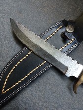 Couteau chasse lame damas