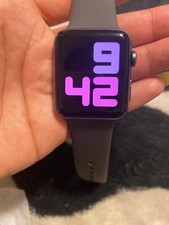 Apple Watch Series 3 42mm Space Gray Aluminium Case with Black Sport Band (GPS +