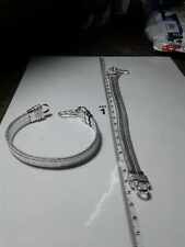 Bracelet 20-22 CM Large 11mm Plat le Bain Argent Indien Snake Bracelet Inde