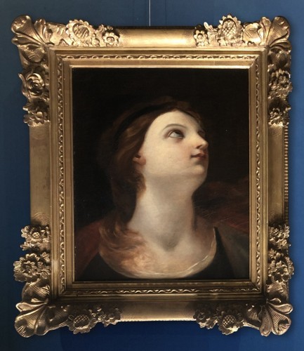 Antique oil canvas french - canvas,