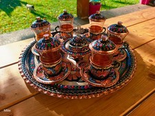Service à thé turc artisanal