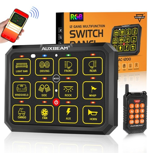 Auxbeam rgb gang switch - 12,