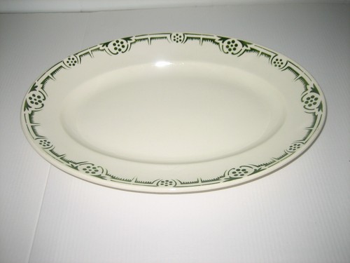 Ancien plat ovale - , faience
