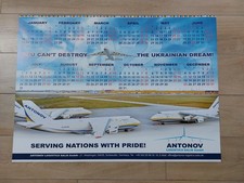 Antonov Aircraft Plant Huge Wall Calendar 2023. Rare!!!