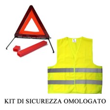 Kit De Sécurité Routière D'Urgence SOS TRIANGLE + GILET VESTE RÉFLÉCHISSANTE