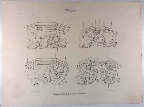 Lithographie chapiteaux la - chapiteaux, de