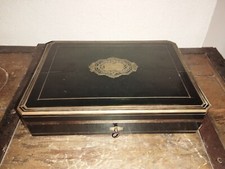 Coffret de jeu boite Napoleon III signé Maison TAHAN à restaurer  jetons nacre