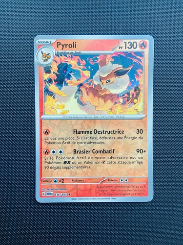 Carte pokémon pyroli 136 165 - pokémon, 136/165