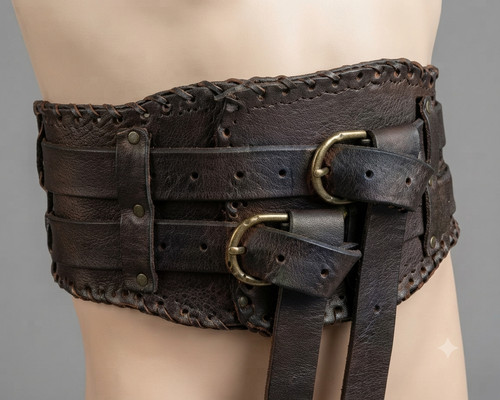 Ceinture large cuir de - large, en